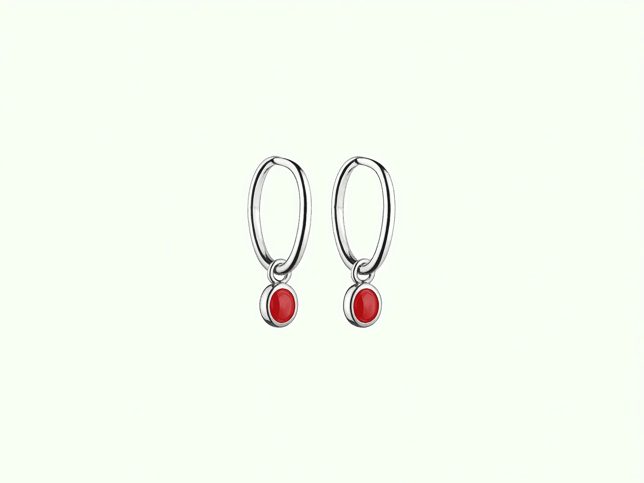 Crimson Drop Hoops